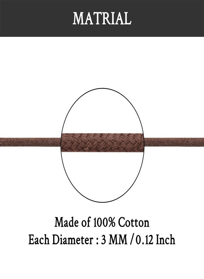 Endoto Waxed Shoe Laces for Cole Haan Zerogrand, Round Replacement Shoelaces Strings for Dress Shoes(Color:Brown,Size:35Inch) - Image 3